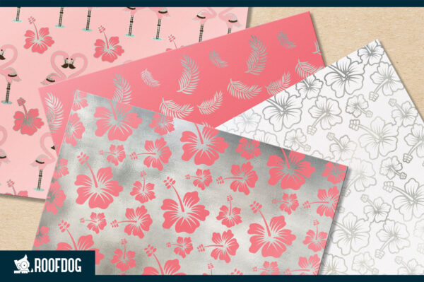 Pink and silver flamingo digital paper Pink and silver flamingo digital paper