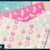 Sandy shores flamingo digital paper