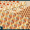 Fall retro gold foil digital paper Fall retro gold foil digital paper