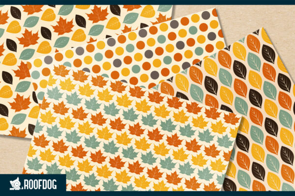 Fall foliage digital paper Fall foliage digital paper