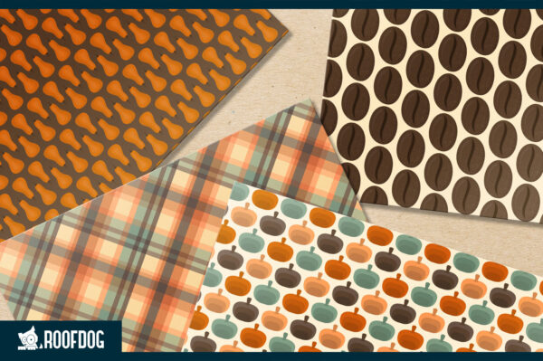 Pumpkin spice latte digital paper Pumpkin spice latte digital paper