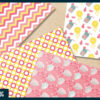 Pink lemonade digital paper Pink lemonade digital paper