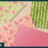 Summer watermelon digital paper