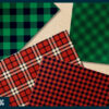 Red and green Christmas Plaid digital paper