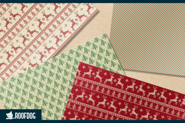 Ugly sweater digital paper
