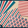 Vintage USA 4th of July Digital Paper Vintage USA 4th of July Digital Paper