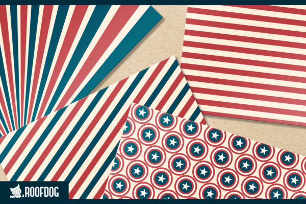 Vintage USA 4th of July Digital Paper Vintage USA 4th of July Digital Paper