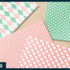 Classic Mint and Coral Digital Paper