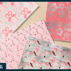 Pink and silver flamingo digital paper Pink and silver flamingo digital paper