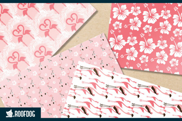 Pink and white flamingo digital paper Pink and white flamingo digital paper