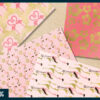 Pink and gold foil flamingo digital paper Pink and gold foil flamingo digital paper