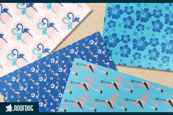 Hawaiian shirt flamingo digital paper Hawaiian shirt flamingo digital paper