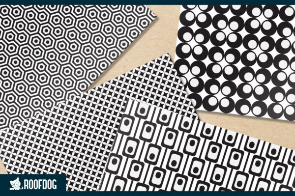 Black and White Geometric Digital Paper Black and White Geometric Digital Paper