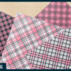Pink and Grey plaid digital paper Pink and Grey plaid digital paper