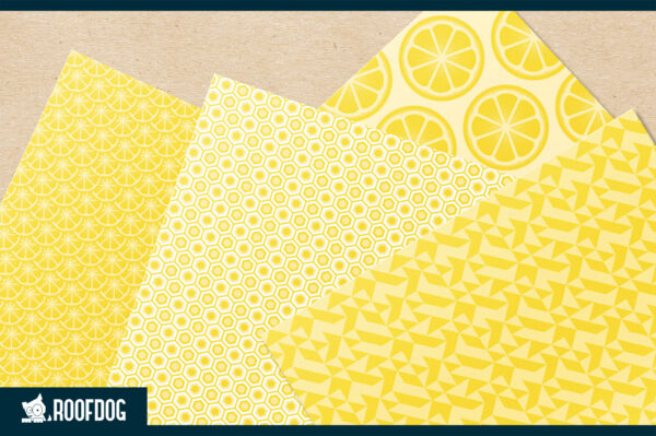 Zesty lemon digital paper