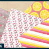 Pink lemonade digital paper Pink lemonade digital paper
