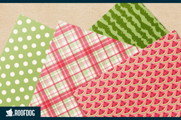 Retro watermelon digital paper Retro watermelon digital paper