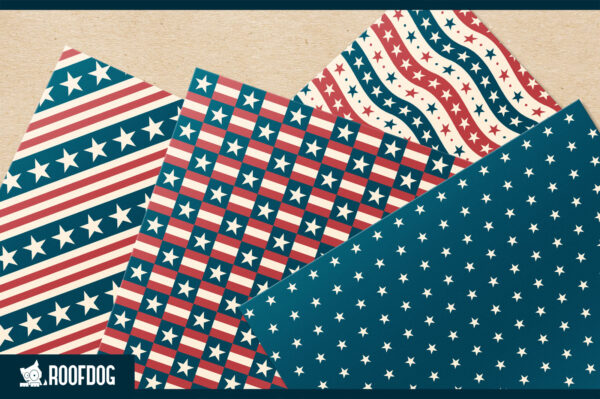 Vintage USA 4th of July Digital Paper Vintage USA 4th of July Digital Paper