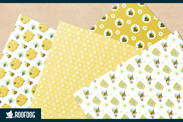 Honey Bee Digital Paper