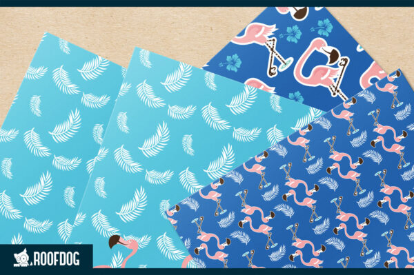 Hawaiian shirt flamingo digital paper Hawaiian shirt flamingo digital paper