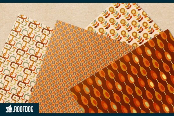 Fall retro gold foil digital paper Fall retro gold foil digital paper