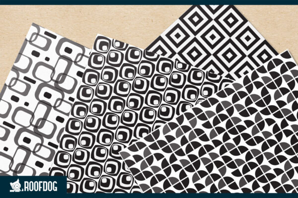 Black and White Geometric Digital Paper Black and White Geometric Digital Paper