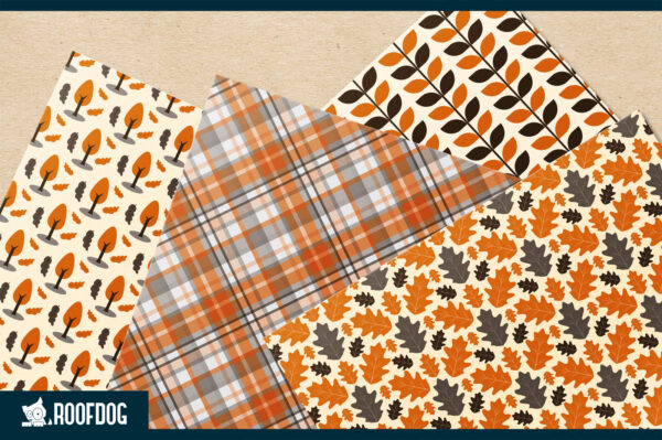 Autumn leaves digital paper Autumn leaves digital paper