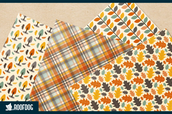 Fall foliage digital paper Fall foliage digital paper