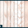 Rose gold and white art deco digital paper Rose gold and white art deco digital paper