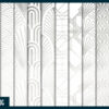 Silver foil on white art deco digital paper Silver foil on white art deco digital paper