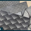 Silver foil art deco digital paper Silver foil art deco digital paper