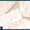 Rose gold and white art deco digital paper Rose gold and white art deco digital paper