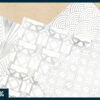 Silver foil on white art deco digital paper Silver foil on white art deco digital paper