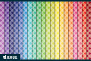 Rainbow gingham digital paper