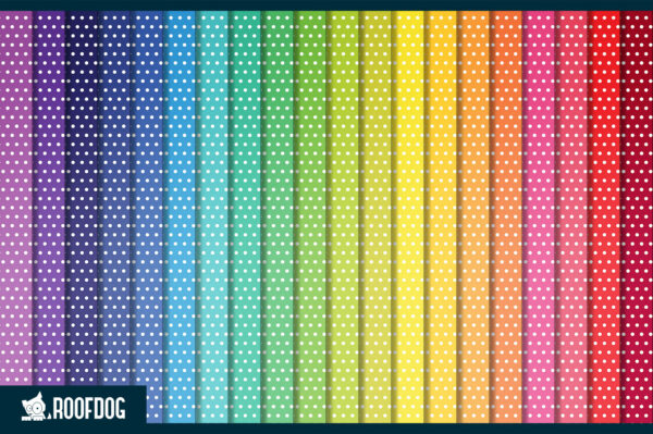 Rainbow polka dot digital paper