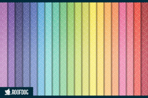 Rainbow wave digital paper