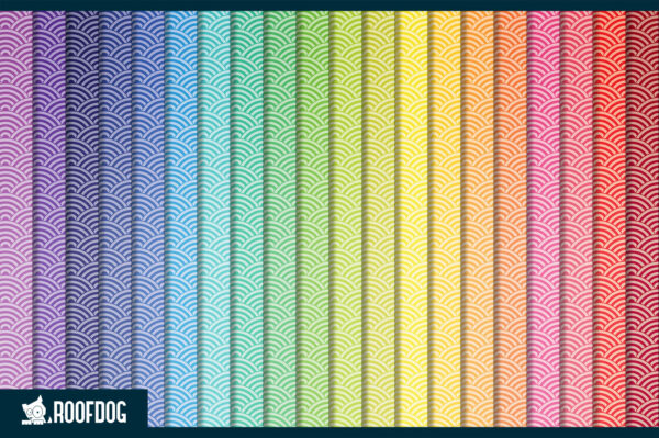 Rainbow wave digital paper