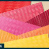 Rainbow polka dot digital paper