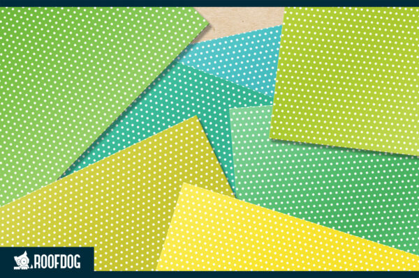 Rainbow polka dot digital paper