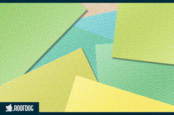 Rainbow wave digital paper