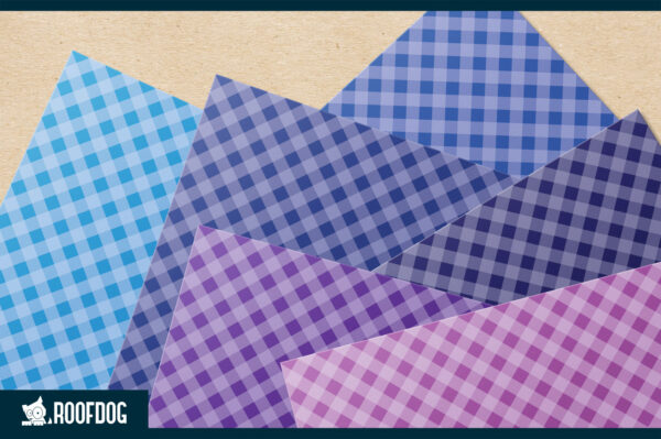 Rainbow gingham digital paper