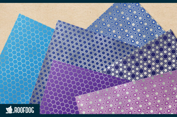 Rainbow silver foil honeycomb digital paper Rainbow silver foil honeycomb digital paper
