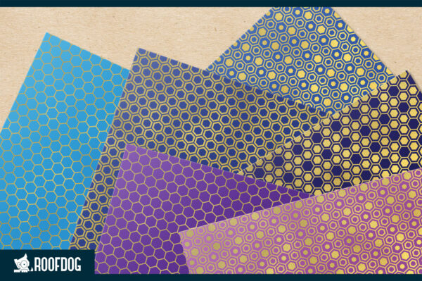 Rainbow gold foil honeycomb digital paper Rainbow gold foil honeycomb digital paper