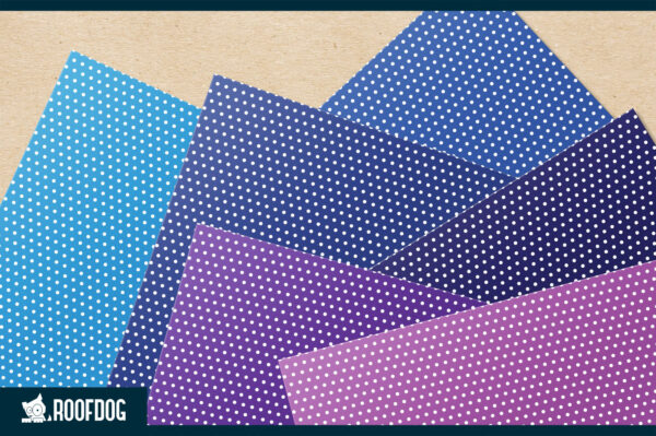 Rainbow polka dot digital paper