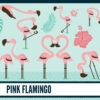 Flamingo clipart sample 01 Summer flamingo clip art