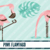 Flamingo clipart sample 03 Summer flamingo clip art