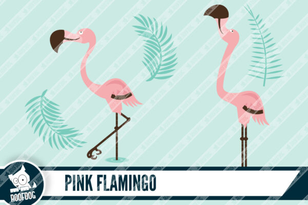 Flamingo clipart sample 04 Summer flamingo clip art