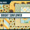 Bright sunflower digital paper Bright sunflower digital paper