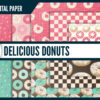 Donut digital paper Donut digital paper