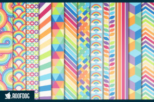 Pastel rainbow digital paper
